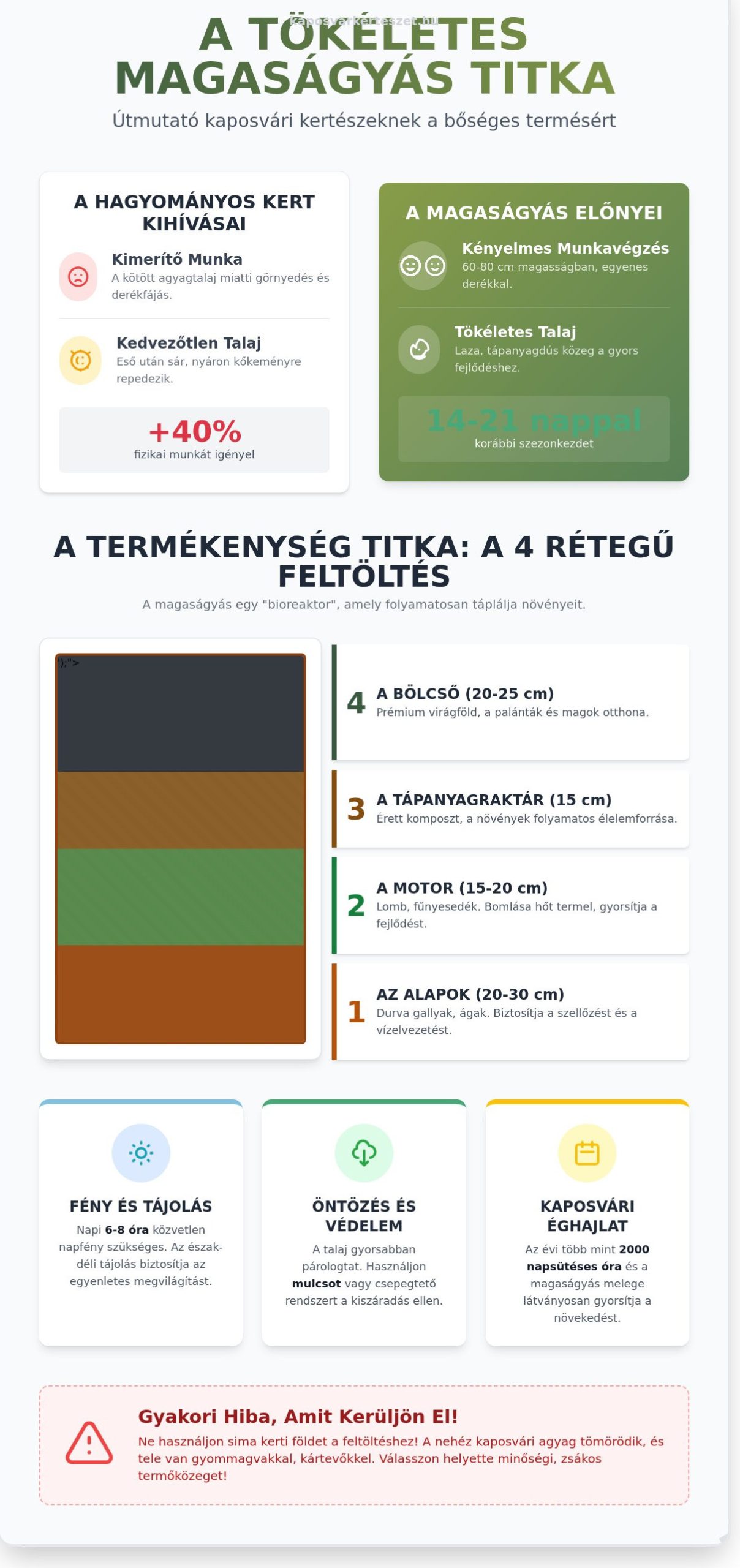 Magaságyás beültetése Kaposváron: Teljes útmutató és ültetési terv 2026